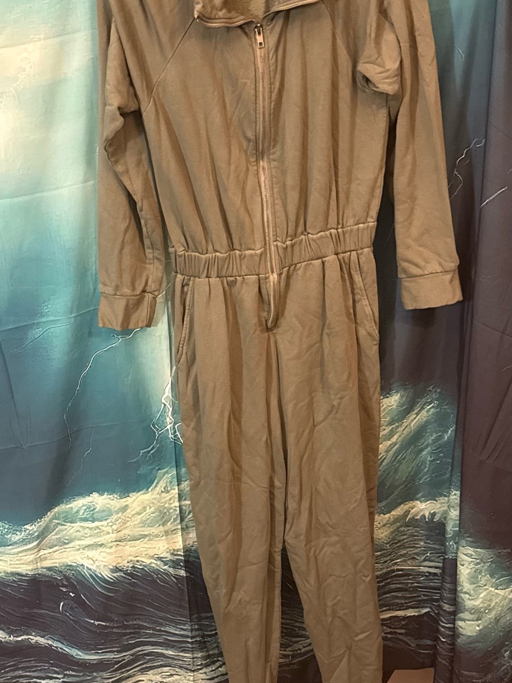 Stateside Olive Green Zip-Front Jumpsuit
